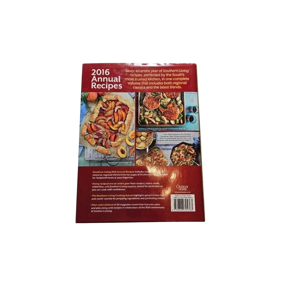 Southern Living 2016 Annual Recipes Hardcover Cookbook 50th Anniversary Edition